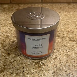 Huntington Home Amber Sunrise Candle - Purple and Orange